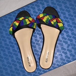Just Fab Slip On Sandals